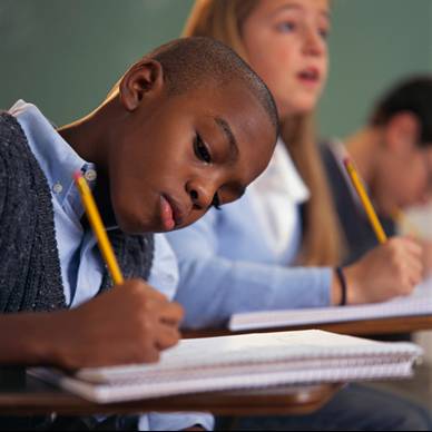 Middle School Student benefiting from TIA at test time
