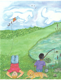 A Child's World from My Point of View note cards