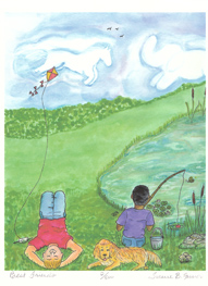 A Child's World from My Point of View signed print